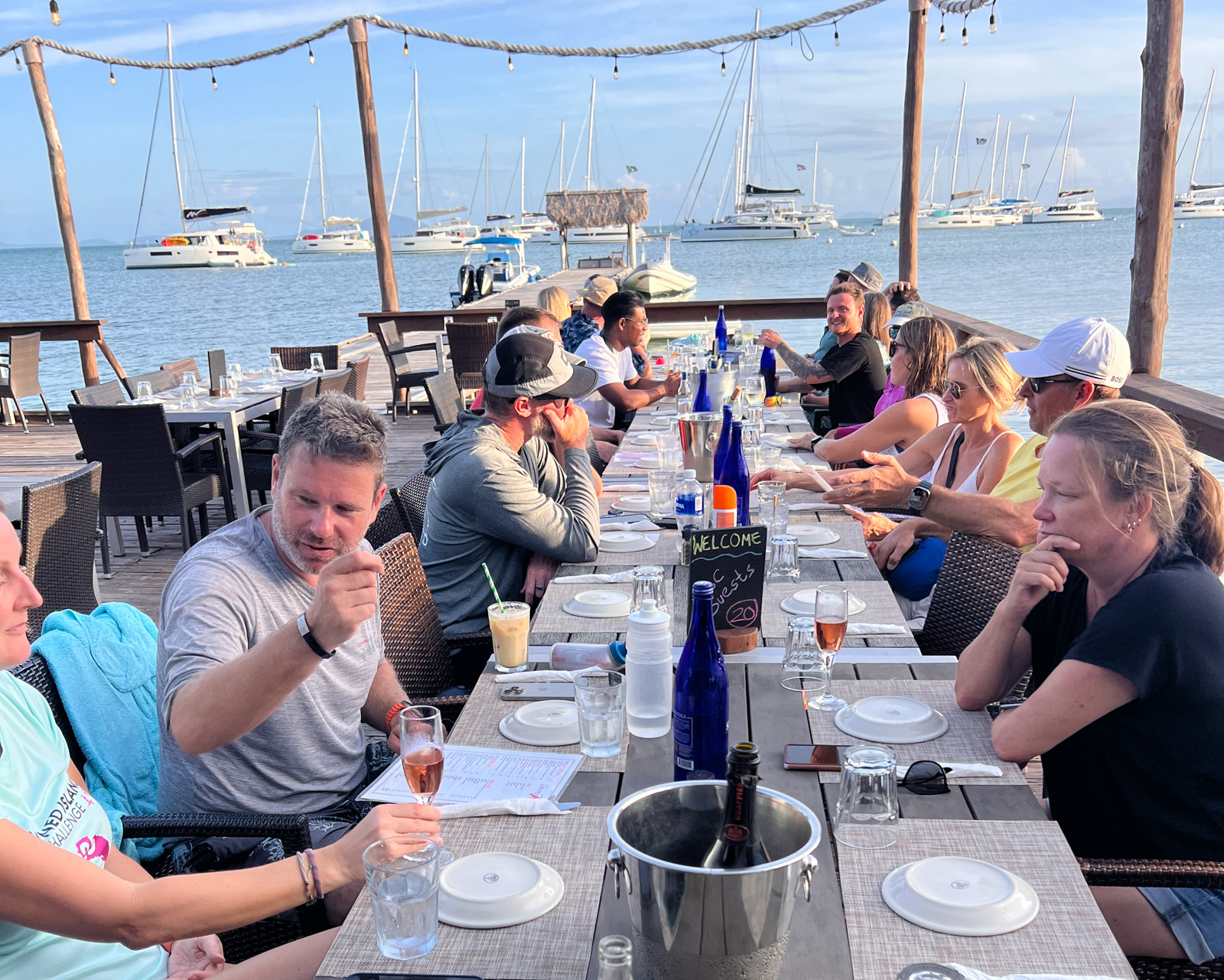 Sunset dinner at The Lobster Trap